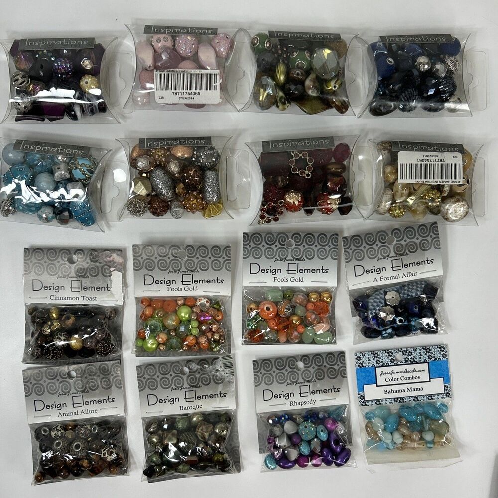Lot Jesse James Inspiration Boho Focal Craft Beads Jewelry Making Orchid Blue